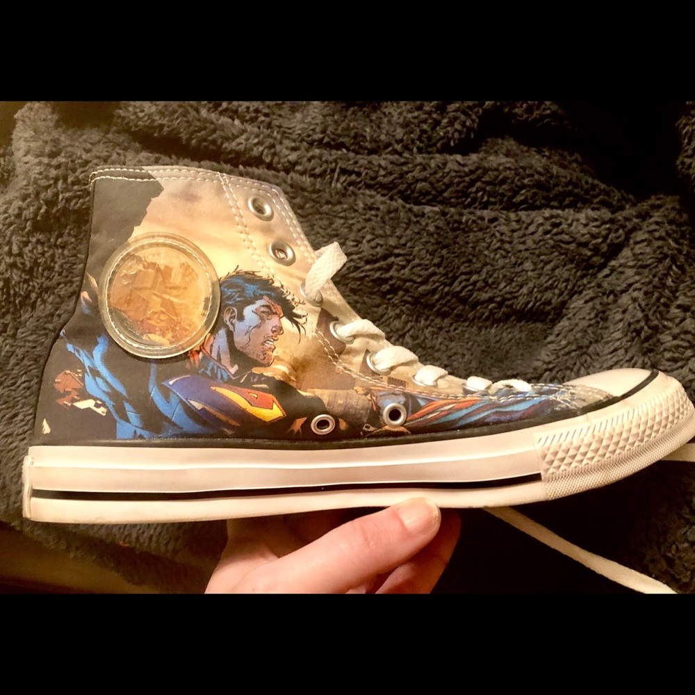 Converse (youth) Superman hightops, worn once